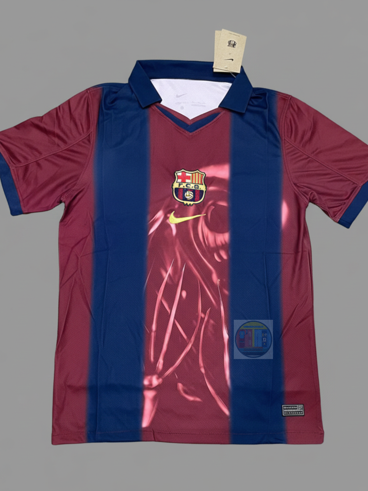 Barca x TravisScott Home Retro Skeleton Edition Fan Version Jersey