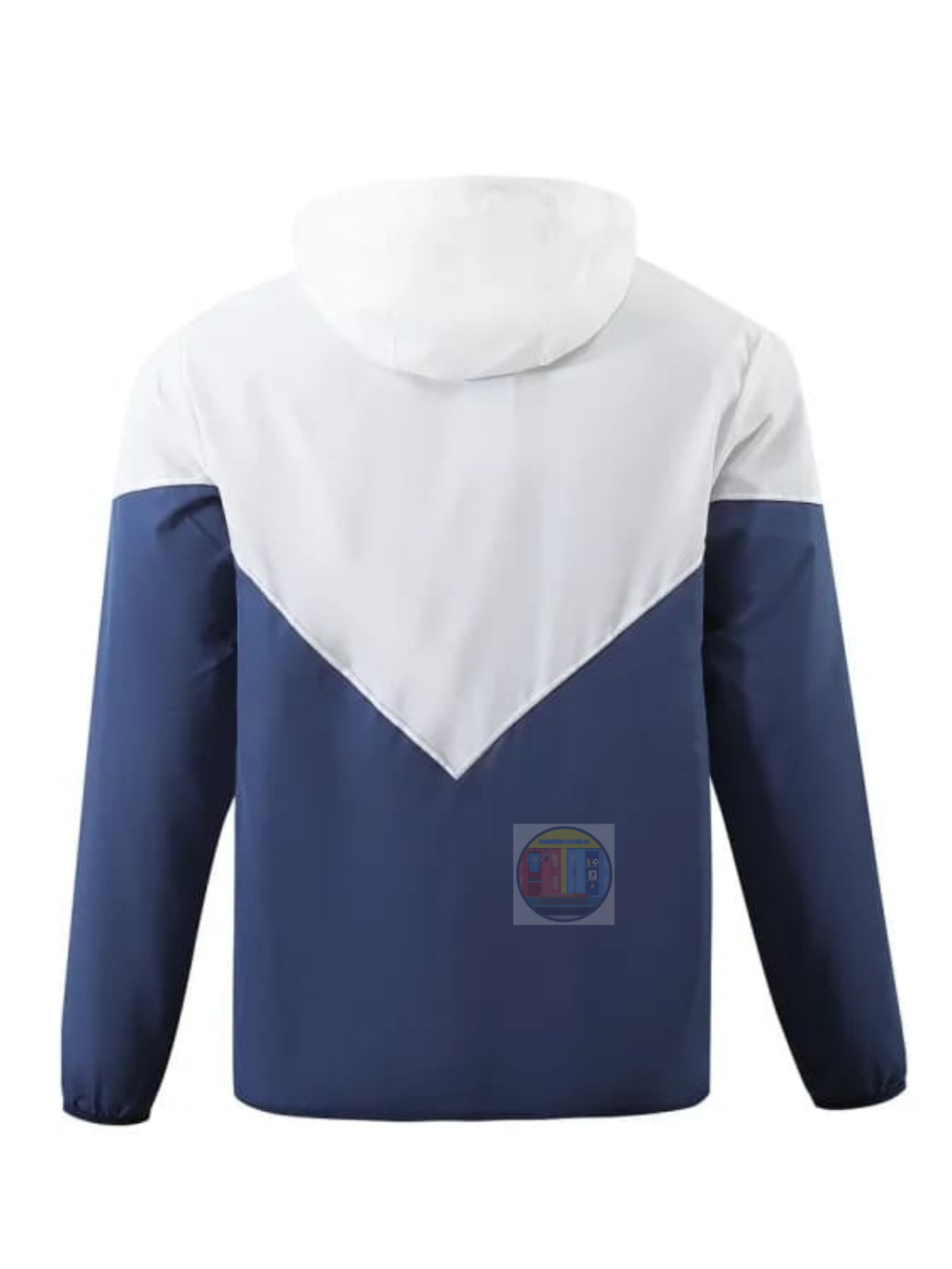 Real 2025 White/Blue Windbreaker