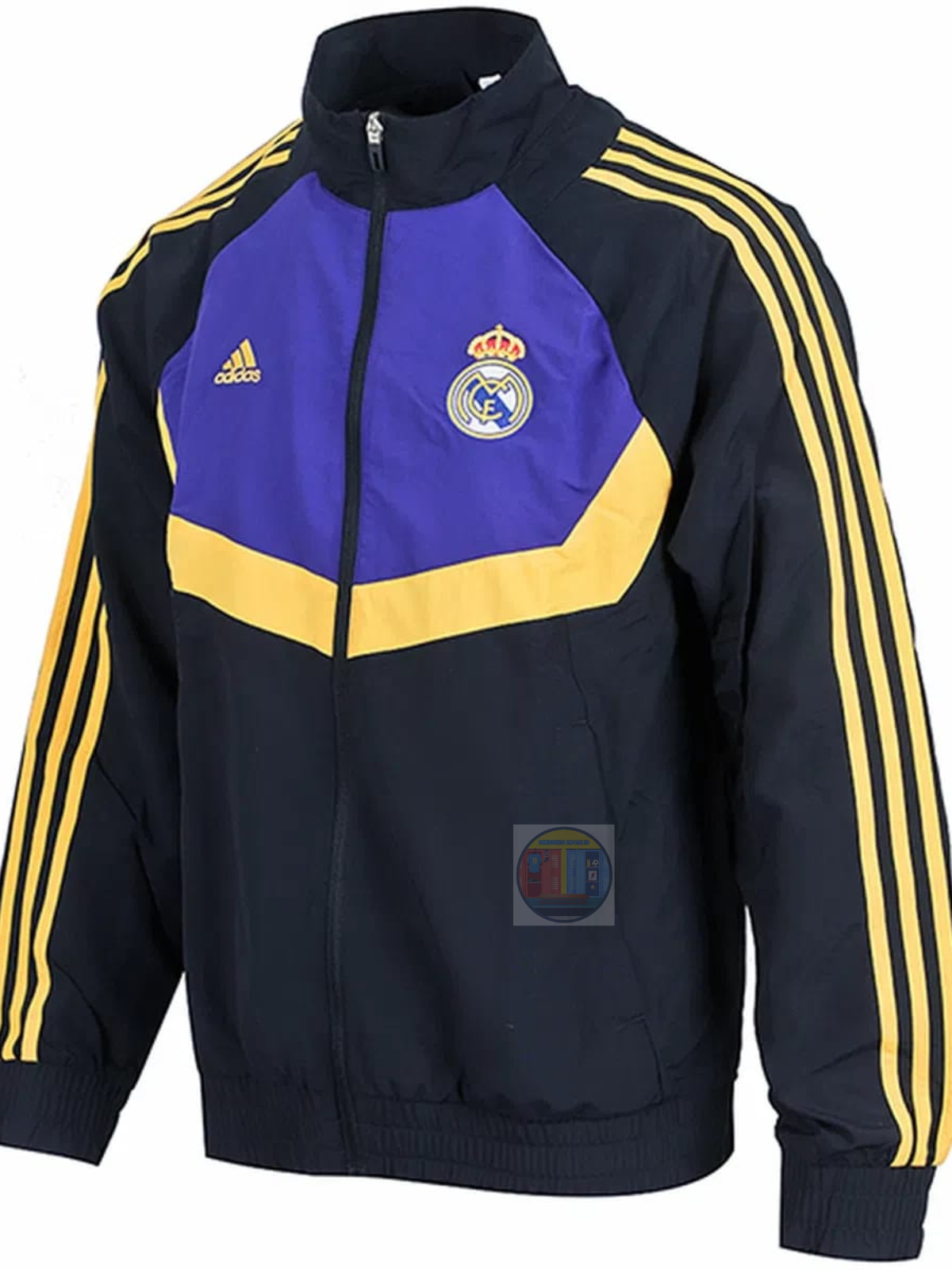 Real Black/Blue/Yellow Windbreaker