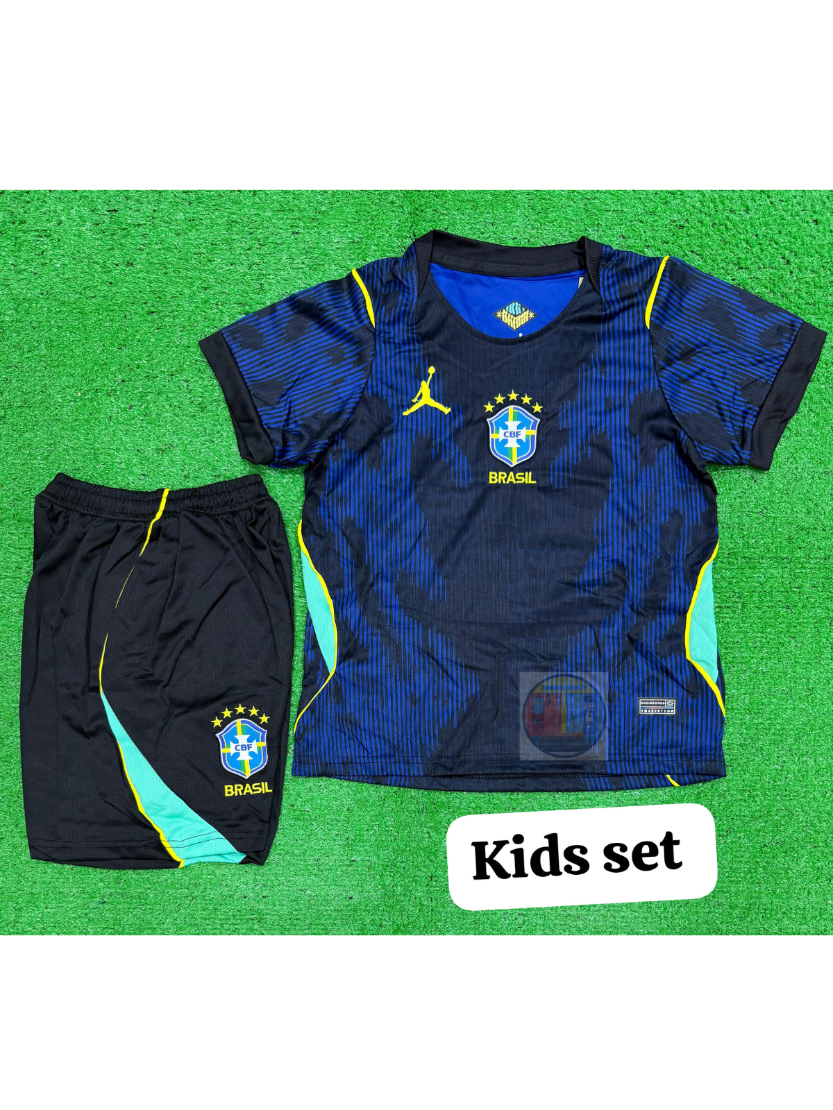 Brazil 26 Away Kids Set Jersey